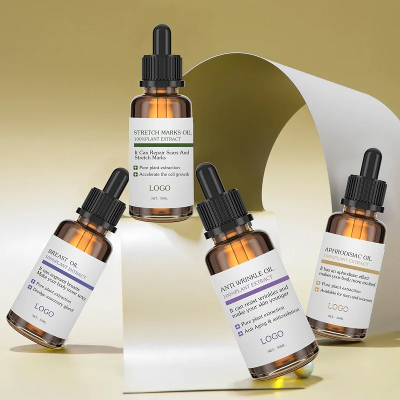 OEM Custom Private Label 100% Natural Plant Extract Body Care Oil Scar Repair Anti Stretch Mark Remover Essential Oil