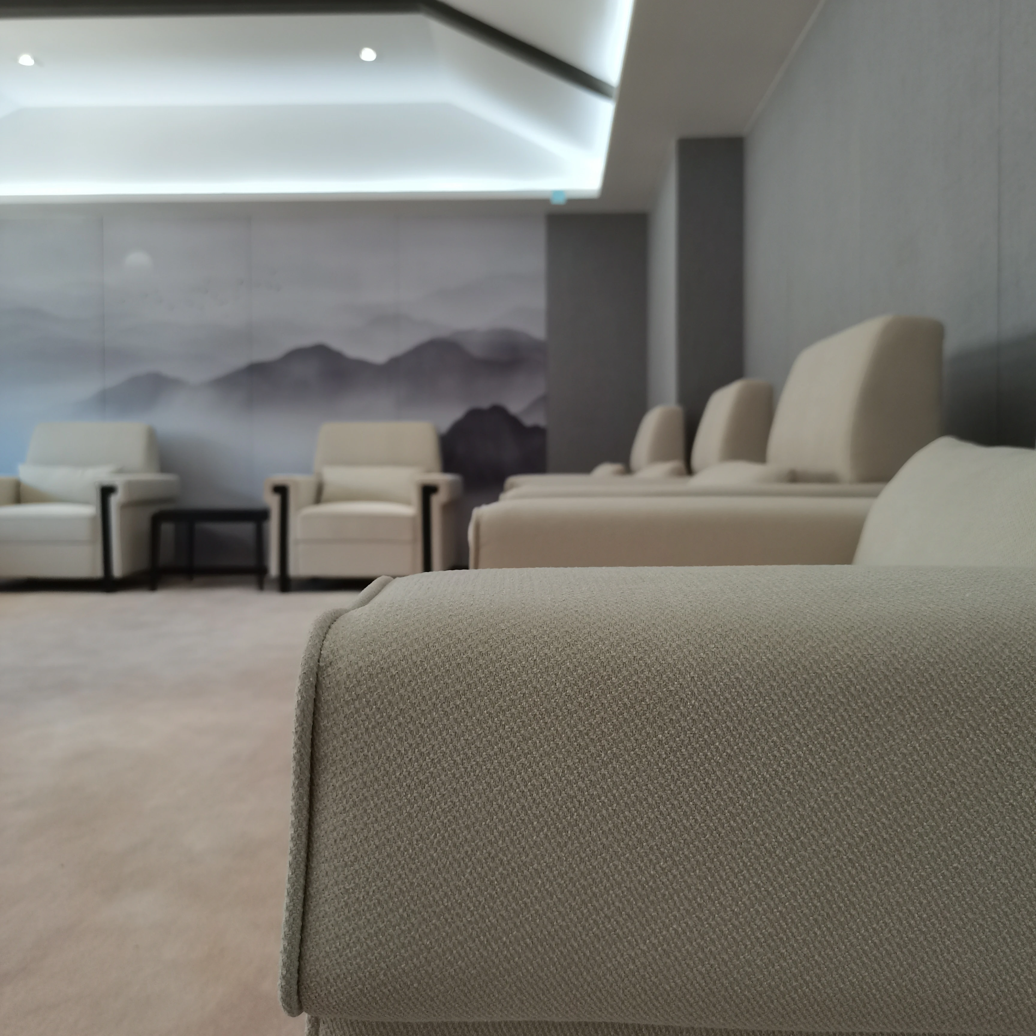 Modern Design Office Furniture High-Level Executive VIP Reception 1-Seater Leather Sofa Set for Living Room Use