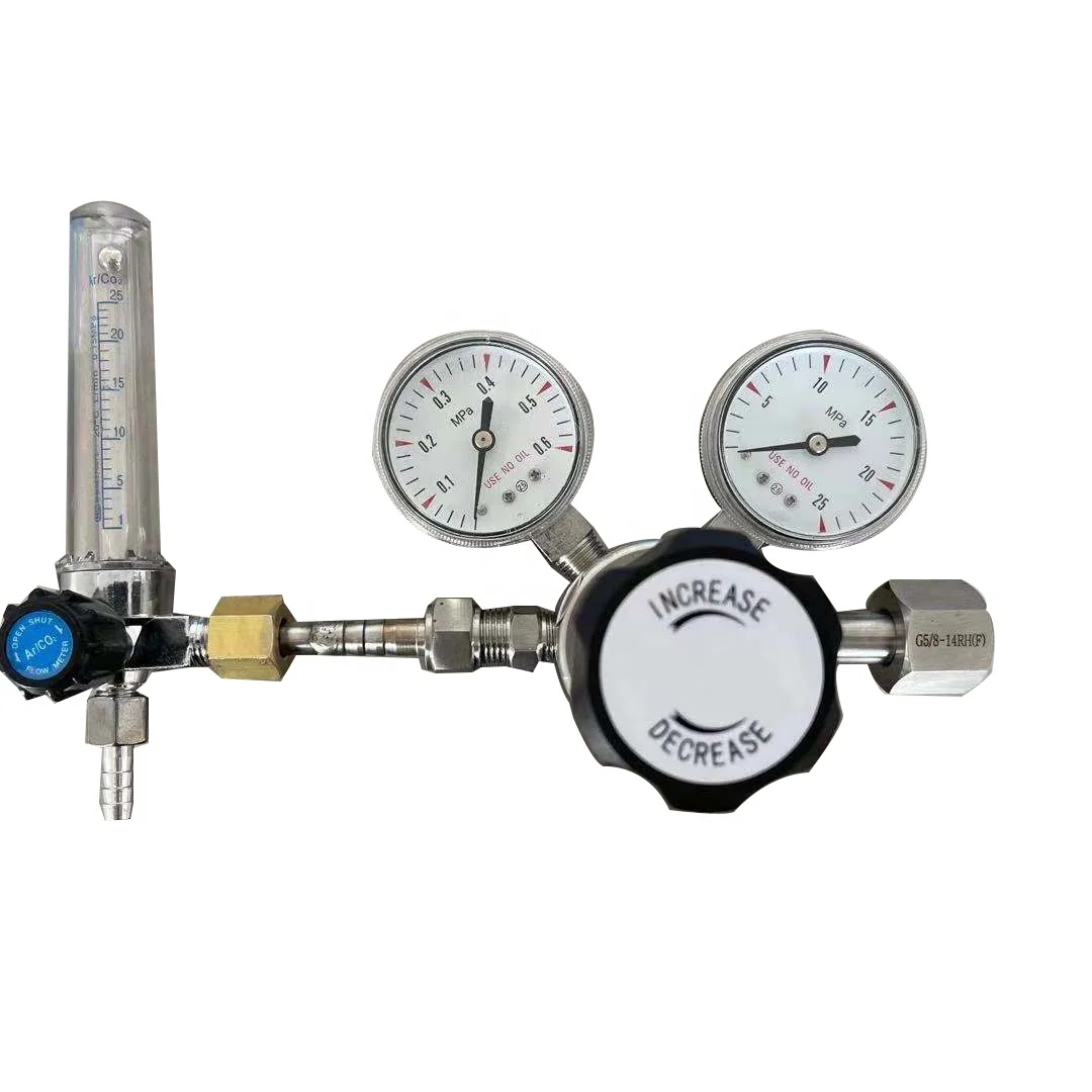 High quality medical equipment oxygen regulator gauge oxygen pressure reducer for cylinder