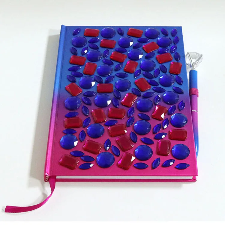 2022 New Arrivals Custom Personalized 3d Cartoon Kawaii A4 A5  Notebook Diamond Painting With Pen