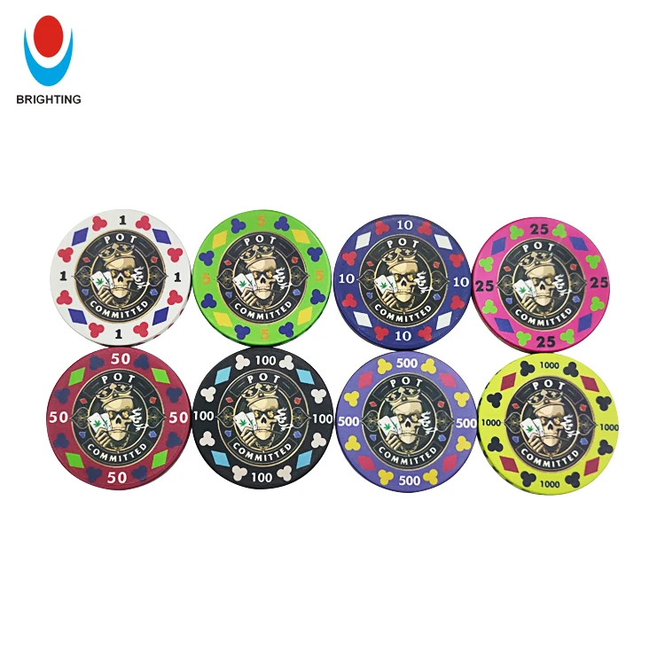 Bigger 39mm 43mm 50mm Custom Ceramic Poker Chips Octagonal 45*3.3mm Print Gambling With Box Clay ABS Casino Ceramic Poker Chip