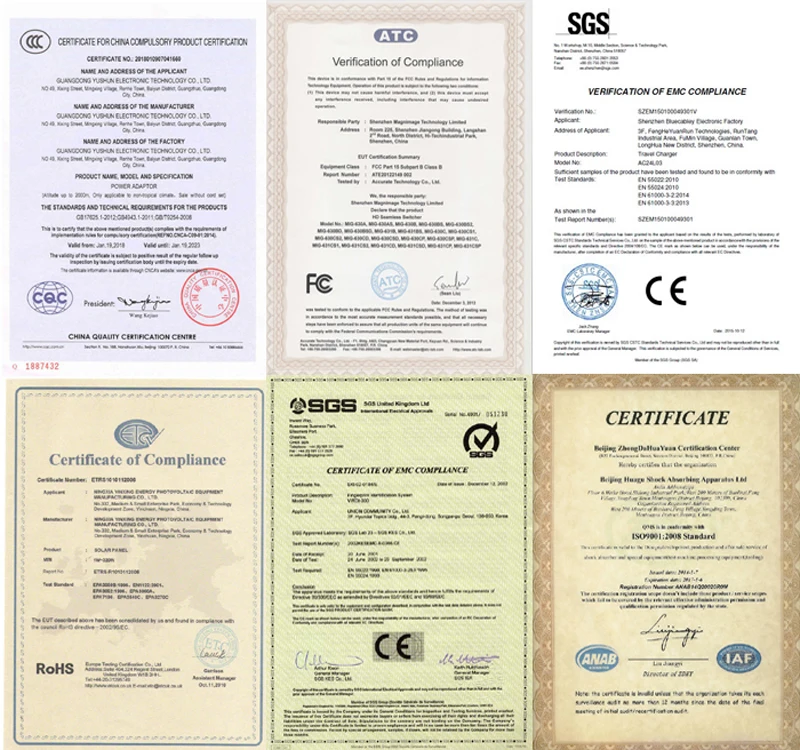 Certifications800