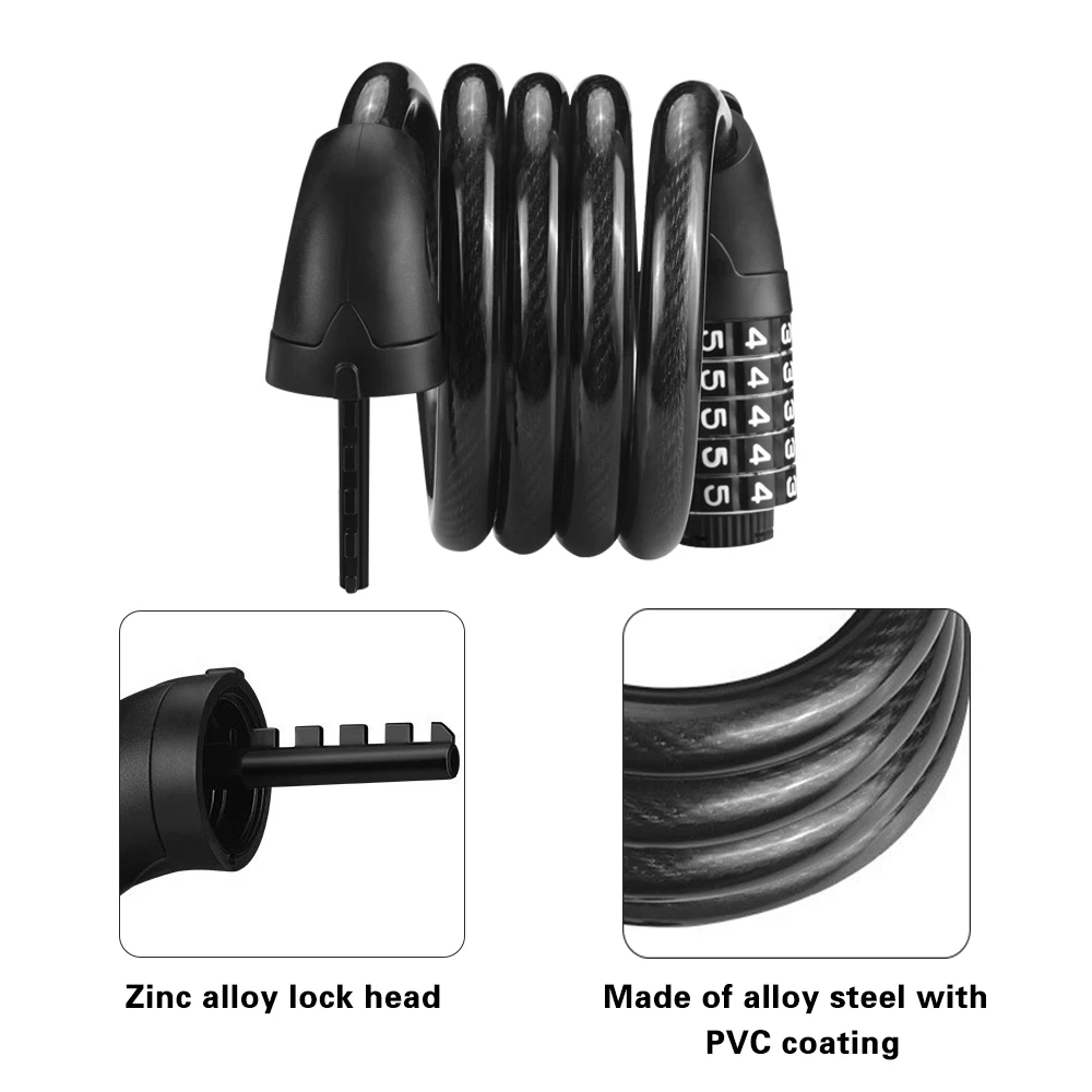 Bicycle Password Portable Mini Bike Cable Lock Durable Road Mountain Bike Frame Lock Universal Bicycle Safe Locks
