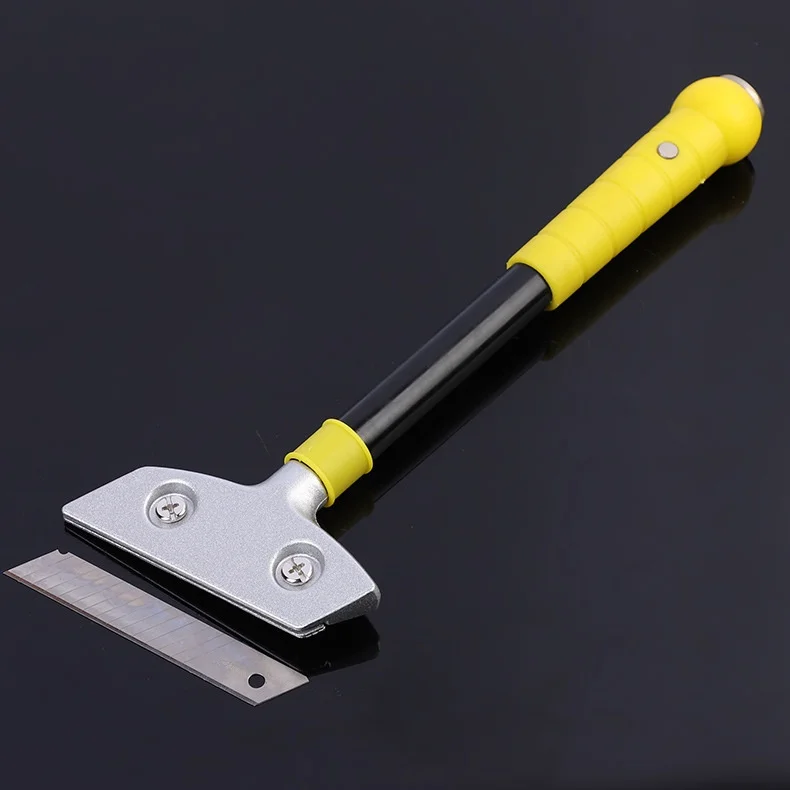 Manufacturer Wholesale Leather Glass Ceramic Tile Floor Seam Glue Removal Scraper Multi-Grids Cleaning Blade Knife Shovel ODM