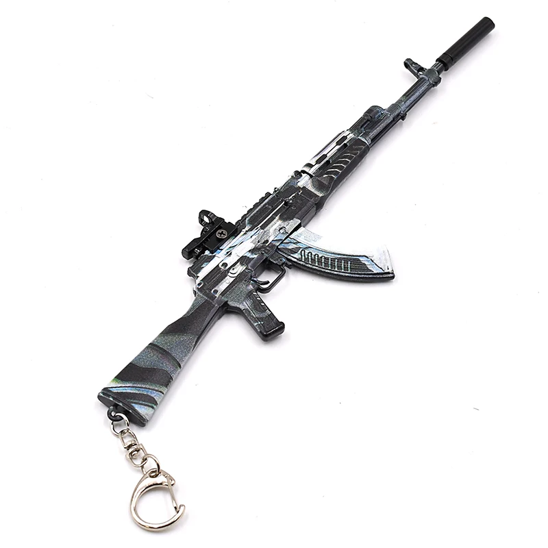 A-K-47 Model Toy Guns Mini Miniature Guns Metal Ornaments Assembly Rifle Gun Model Ak 47 Metal Alloy Toy For Gift