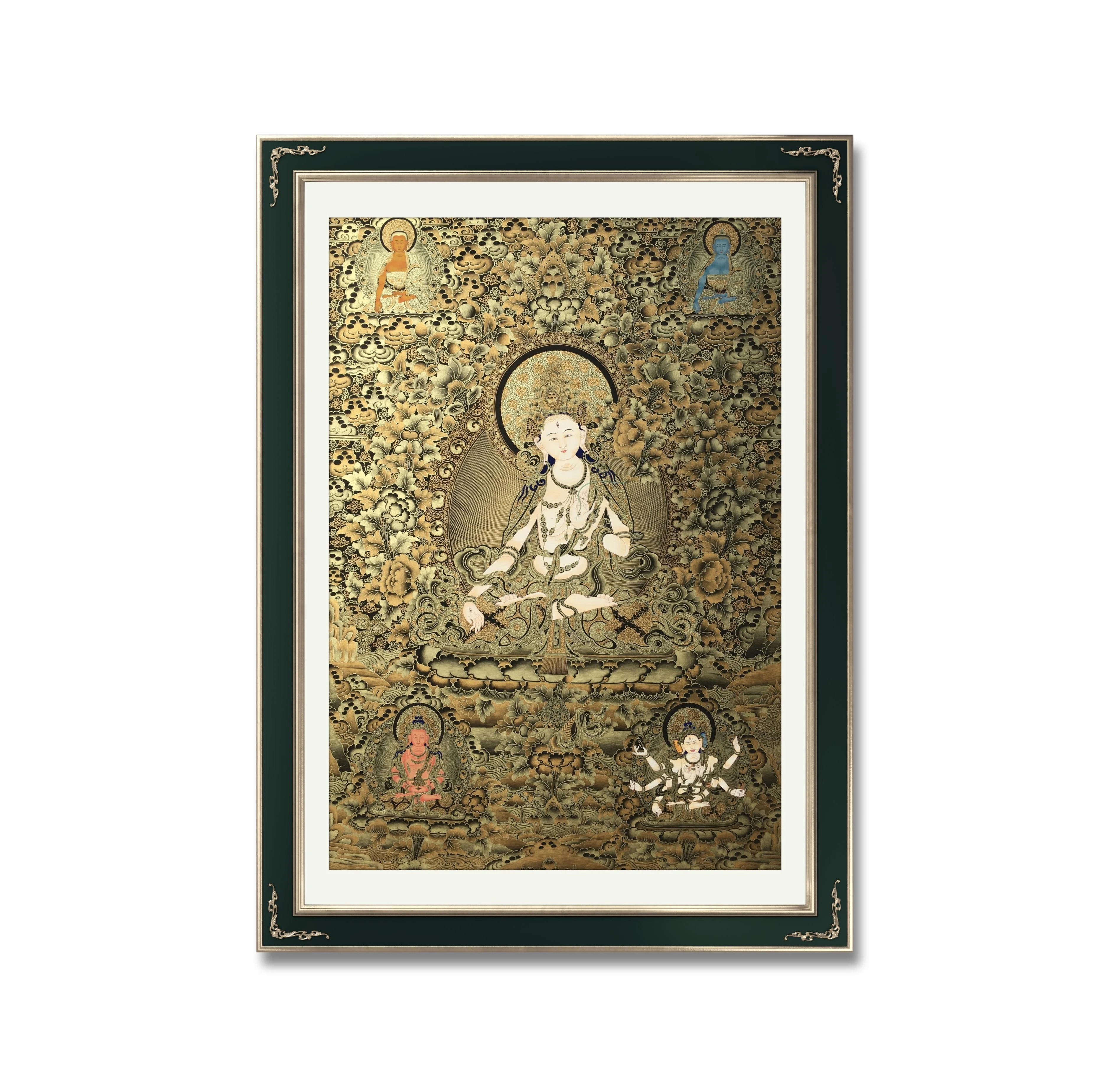 Картина будды минеральный пигмент картина thangka любезно тара рисованная из чистого