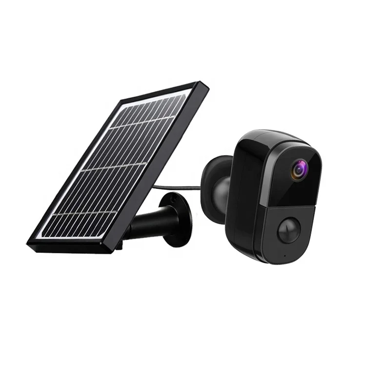 Wireless Security Camera System Rechargeable Battery Solar Powered 1080p HD Night Vision CCTV Surveillance camera
