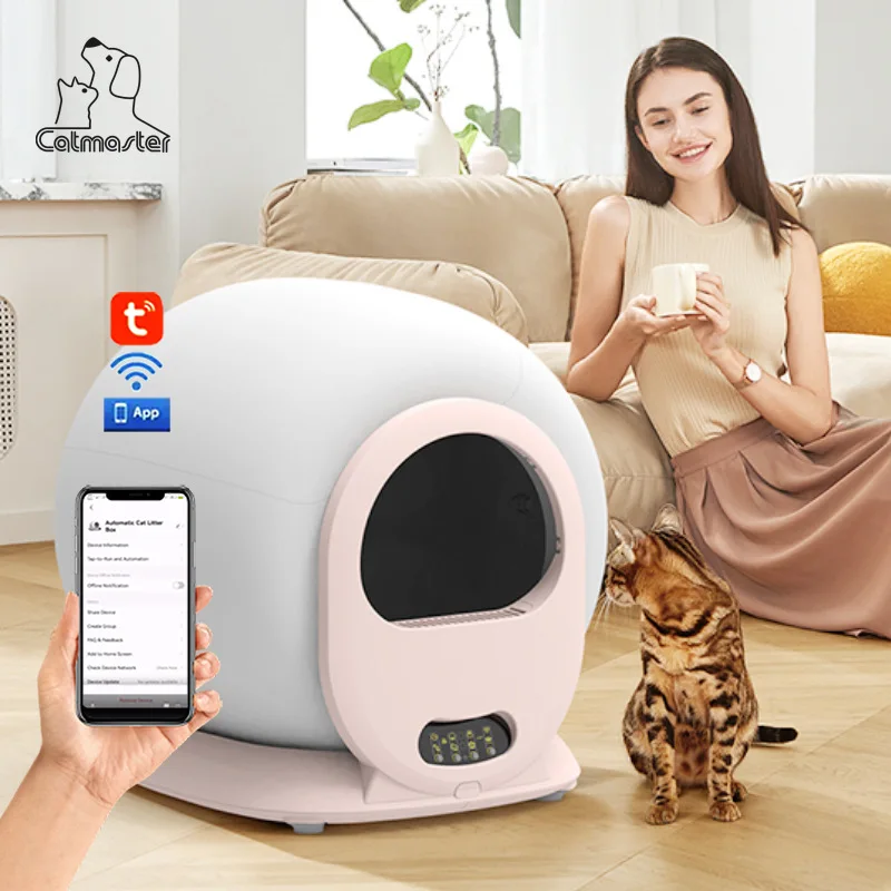 App Remote Wifi Control Auto Electric Detachable Splash-Proof Large Space Smart Self Cleaning Cat Litter Box