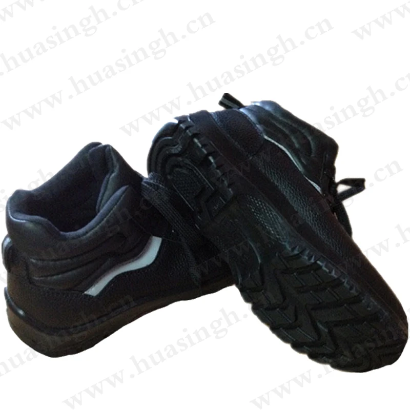 LXG,cheap price reflective strips design S3 standard security footwear anti-piercing PU/PU injection sole safety shoes HSB023