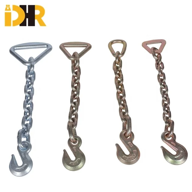 G70 Chain with Triangle Ring and Hook for Ratchet Load Binder