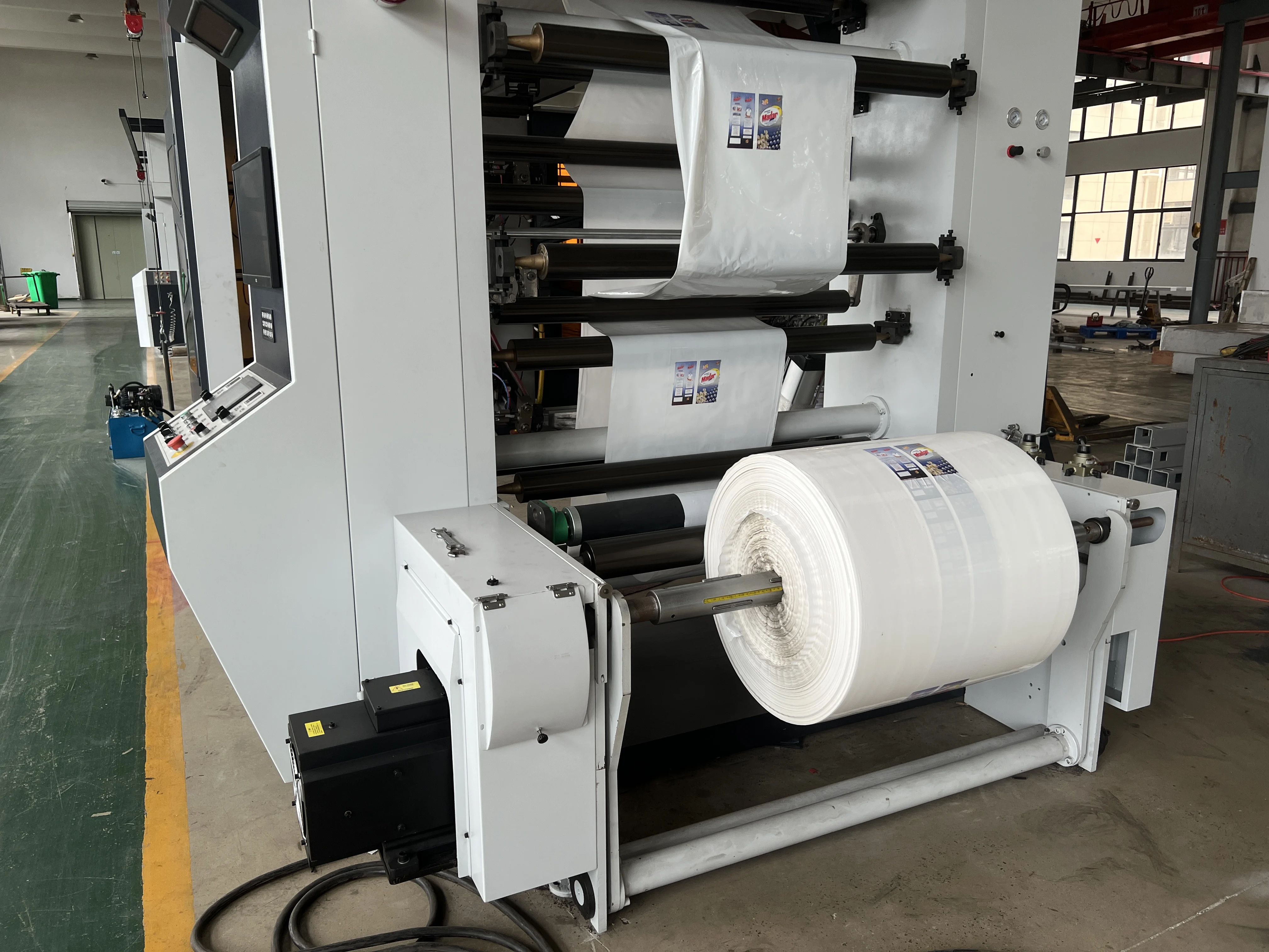 CI type High Speed roll to roll water based ink flexo printing machine for paper/film Flexographic Printer