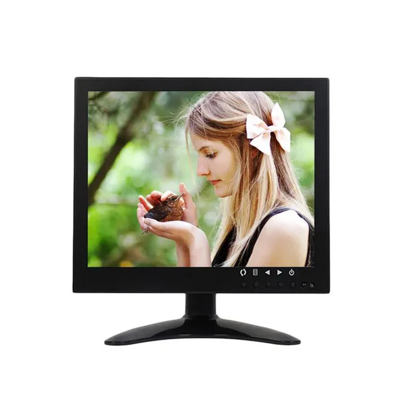7inch 4:3 Multiple-Input LCD Surveillance Monitor with  VGA BNC Picture-in-Picture for Security Remote Monitoring