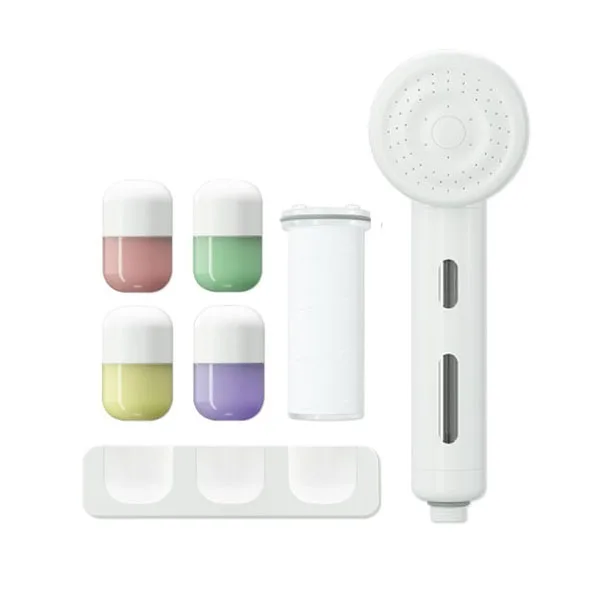 H201 SHIFT Vitamin Capsule Filtered  Handheld High Pressure Adjustable Modern  Kids Shower head Filter Set
