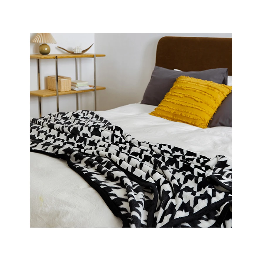 Custom Mink Throw Blanket Warm Elegant Soft Fluffy Cozy Printed Mink Faux Fur Throw Blanket For Home