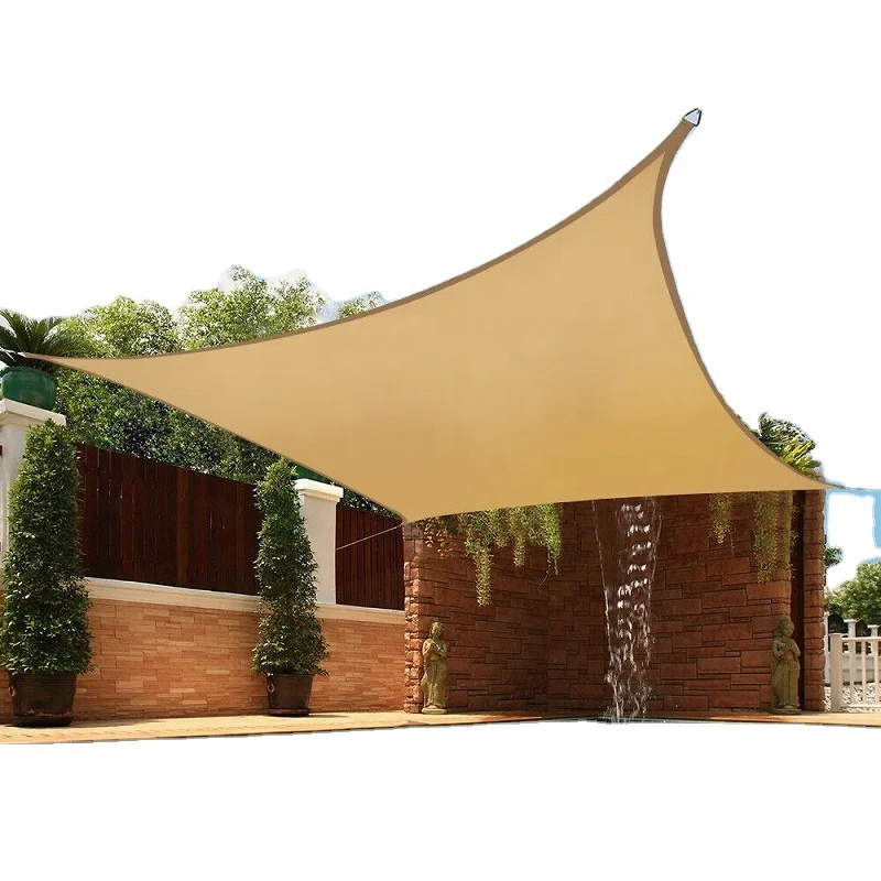 3x4m Sun Shade Sail Rectangle Waterproof Outdoor Shade Sail Patio Garden Terrace Awning Canopy 95% UV Block With Free Rope