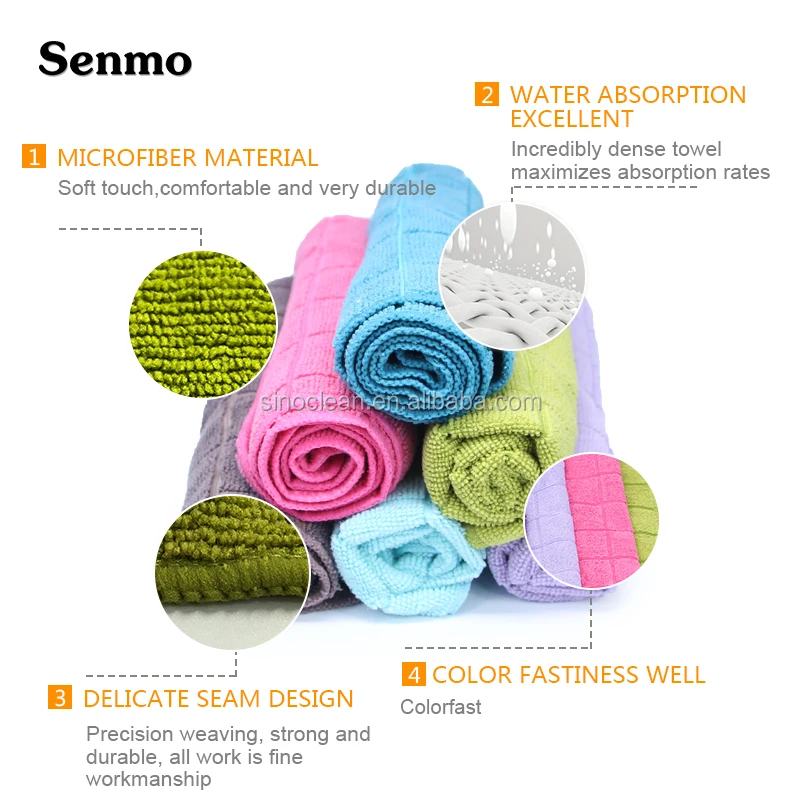  Китайский рынок ткани бытовая ткань из микрофибры для чистки полотенец
