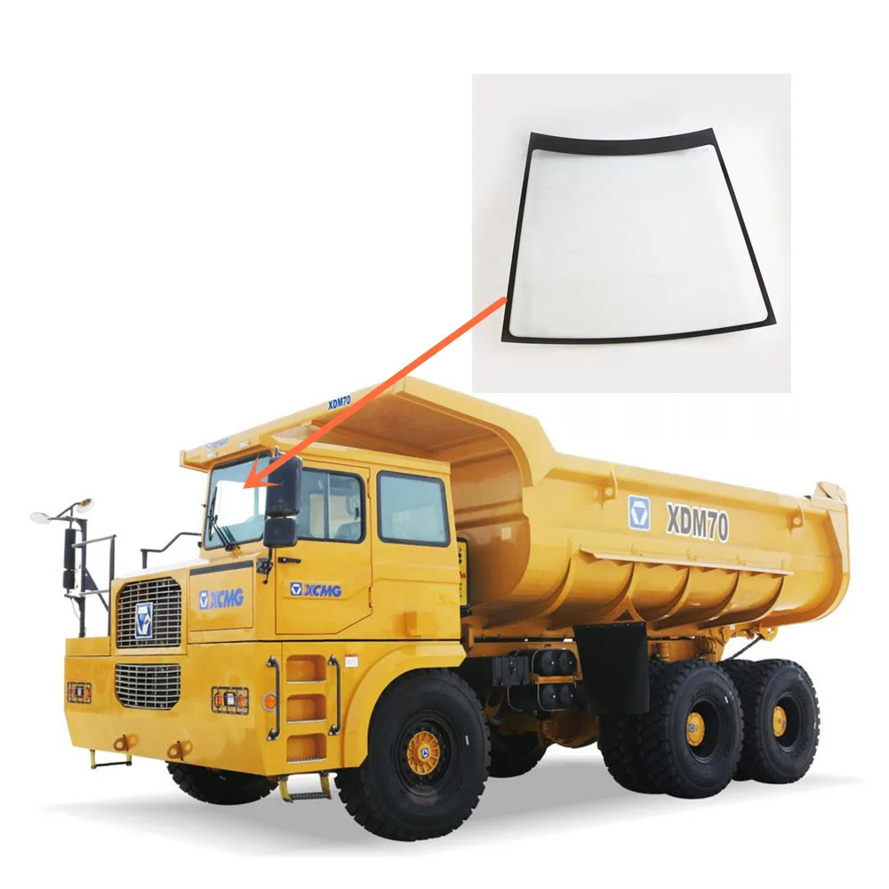 Truck crane parts cab window glass,crane cabin glass manufacturer