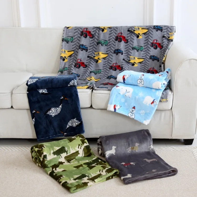 Китайский поставщик супермягкое детское одеяло Двухслойное норочное Фланелевое флисовое роскошное дорожное милое