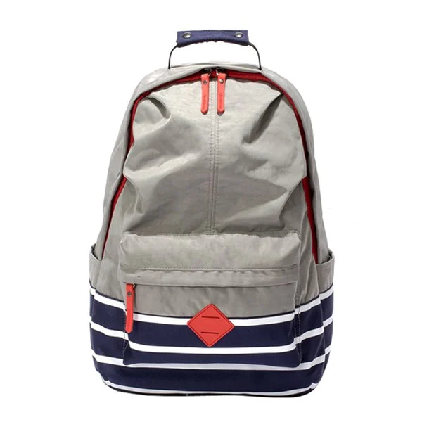 
High Quality Casual Satchels Stripe Printing Custom Oxford Daily Backpack 