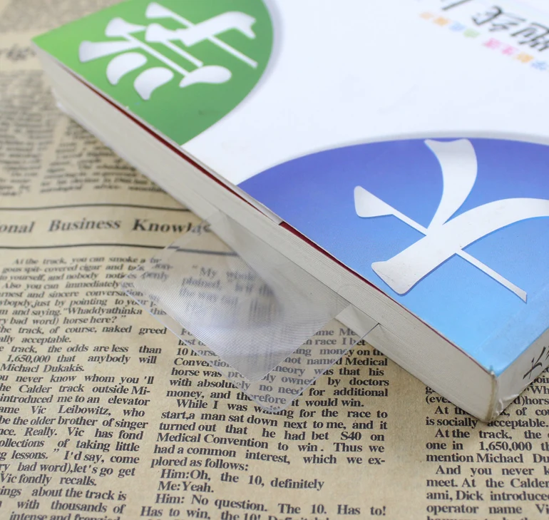 3x Magnification Fresnel Lens Full-Page Magnifier