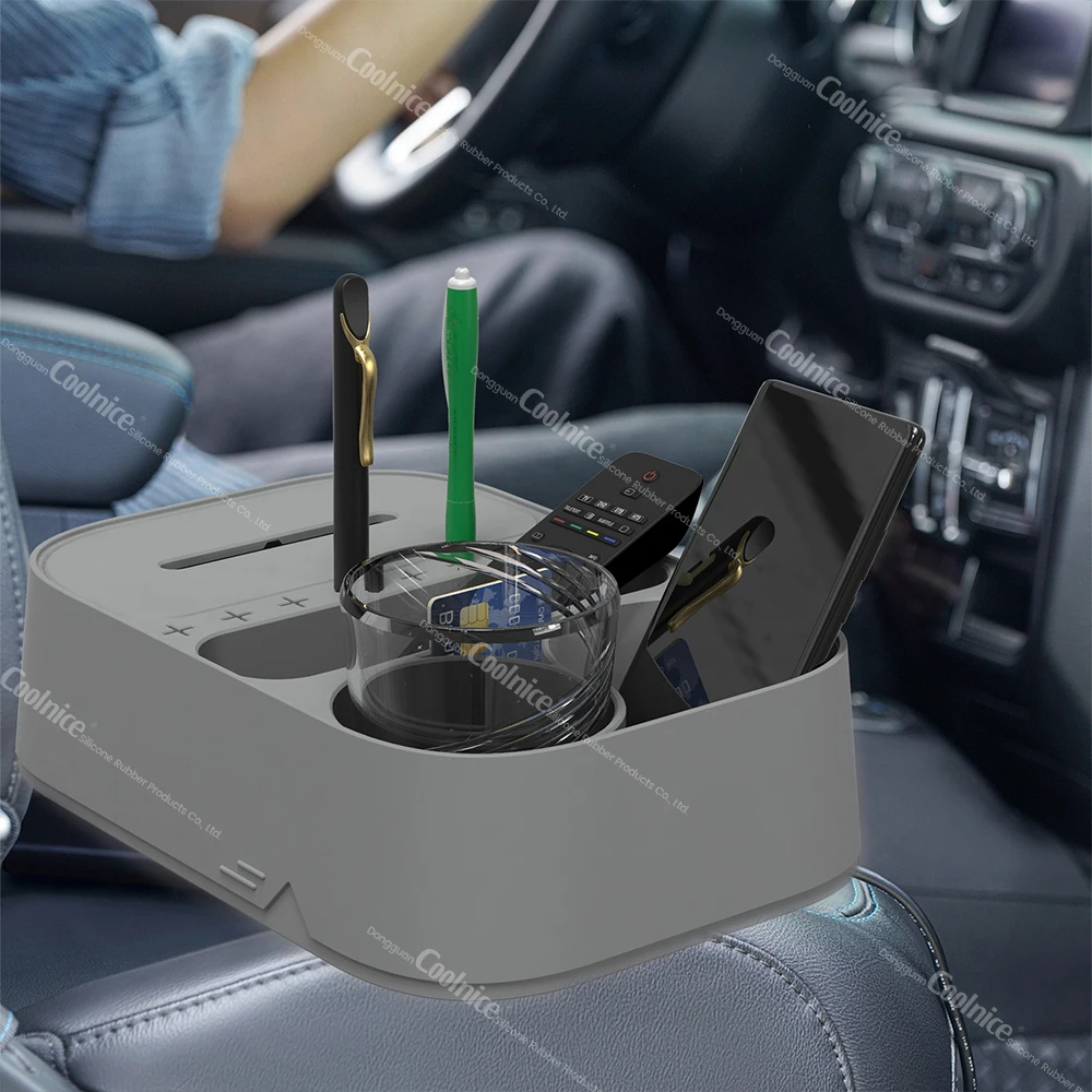 New Product Ideas 2024 Car Accessories Portable Sofa Beverage Tray for Car Beach RV Boat Fits Most Cars