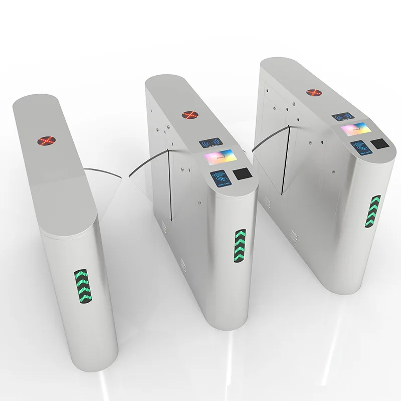 Hot Selling 304 Stainless Steel Fully Automatic Face Recognition RFID Card Access Control System Flap turnstile For Office&Park