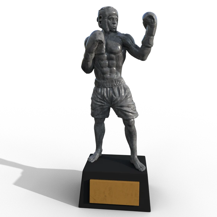 Новые взрывные товары сувенирные украшения трофеи чемпионата по боксу 3D-дизайн полимерный боксерский трофей