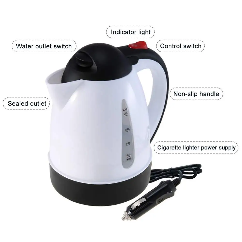 
High Quality Car Kettle 150W/250W- 24V/12V Car Electric Kettle For Car, Boat, Caravan, RV and Easy to Use Warm Water in the Car 