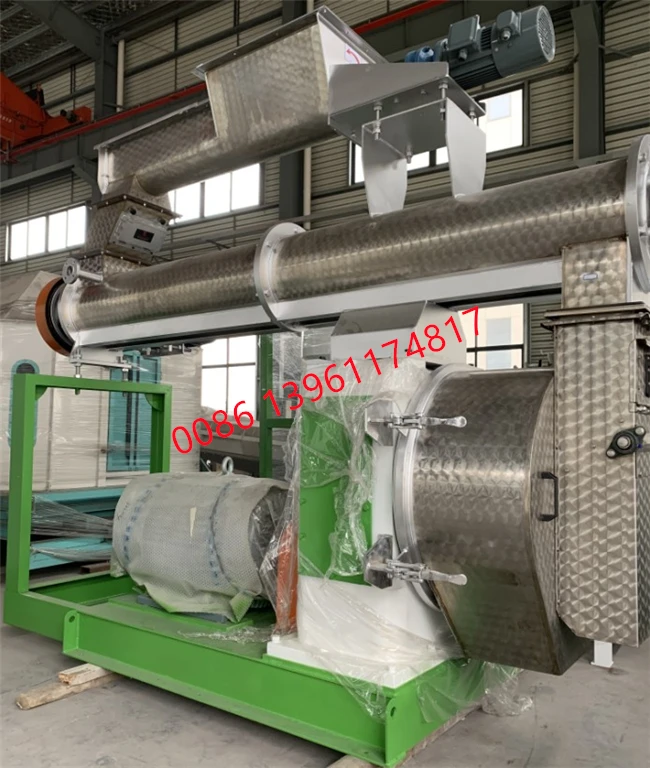 CE SZLH320/SZLH350 feed pelleting plant/feed granulating machine line, animal feed pellet making machine plant
