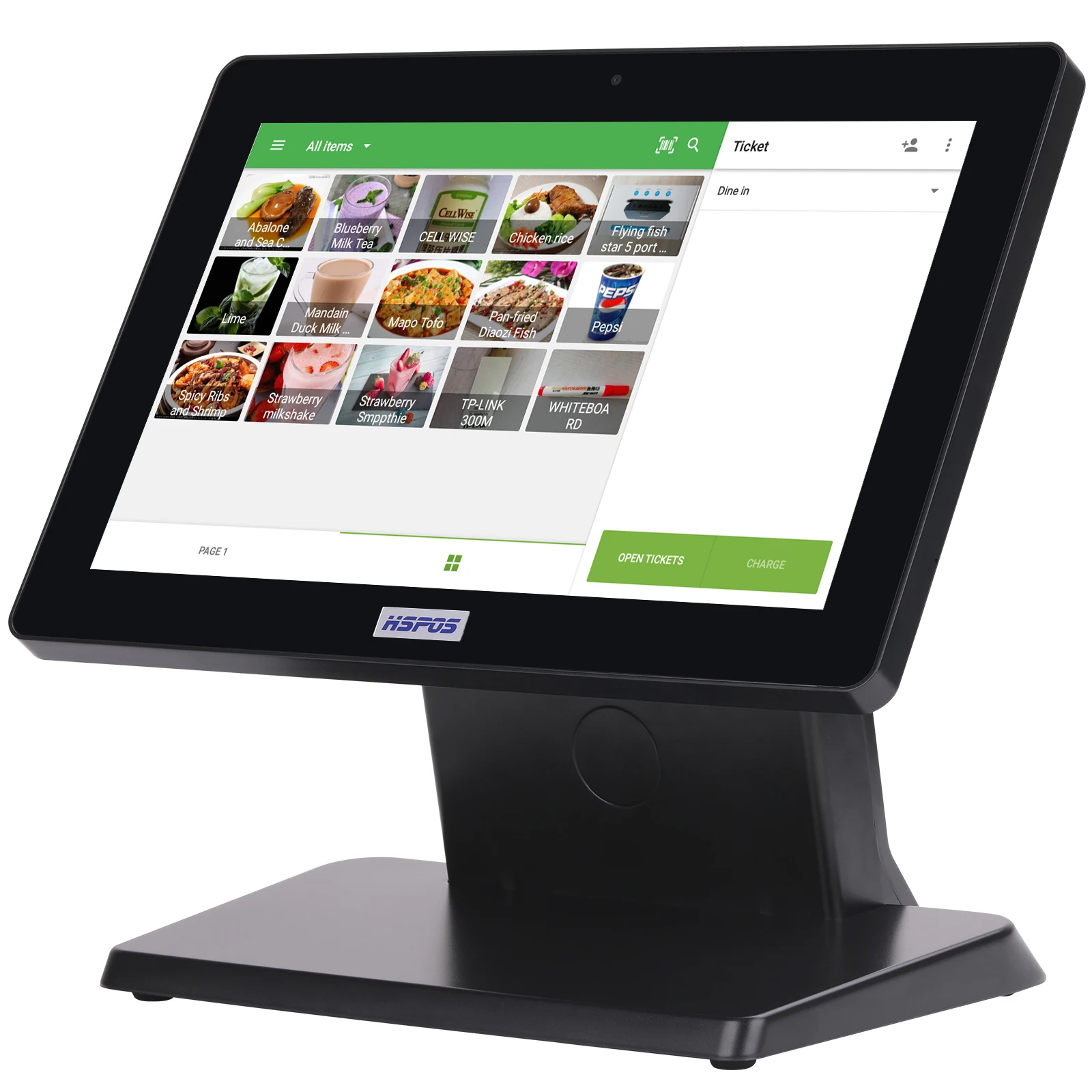 12 Inch Touch Screen Android System POS Cash Register with Software for Restaurant Cashier Machine
