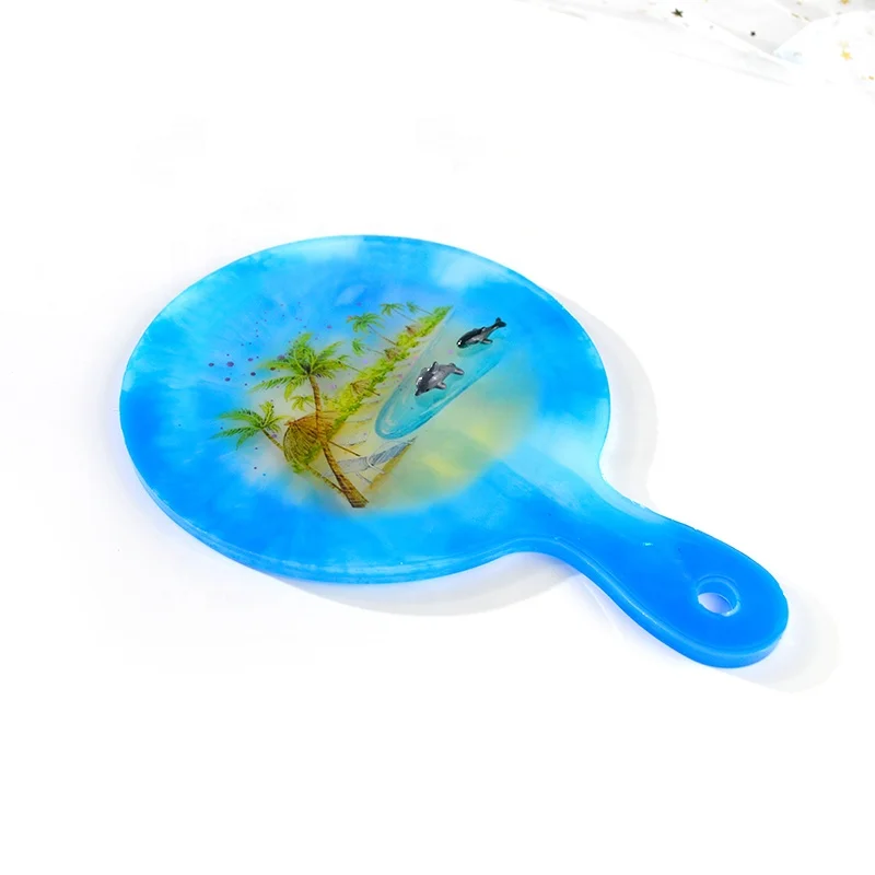 DIY Tray Resin Molds Silicon Big Plate Irregular Coaster Mold Silicone Mould For Epoxy Resin Craft Fruit Tray