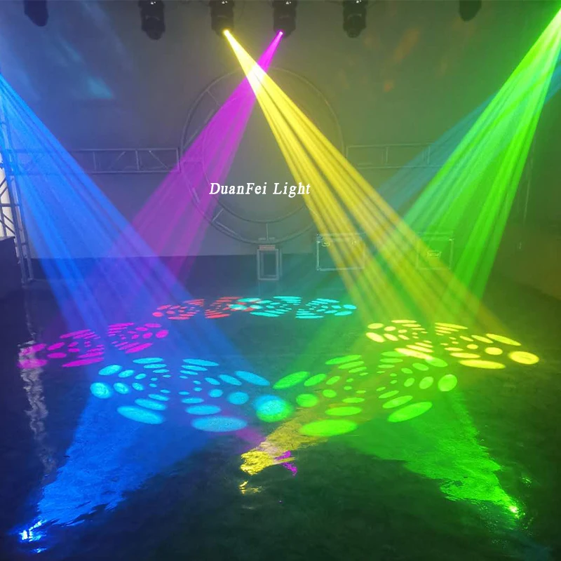 new year stage decoration light mini 24pcs led ring wash lyre 120w spot moving head gobo dj light