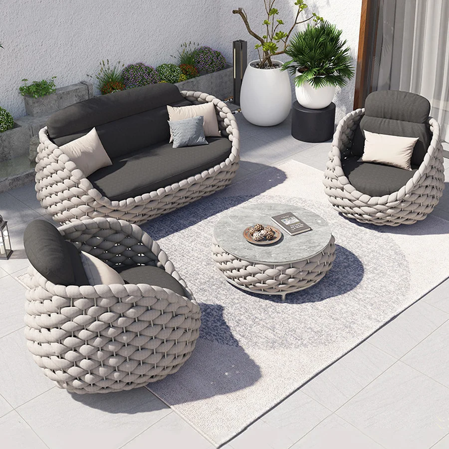 Алюминиевая мебель для балкона патио веревка muebles terraza алюминиевый стол ресторана
