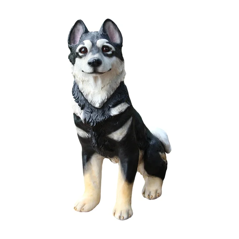 Realistic Dog Statue Custom Animal Figurine Home Decoration