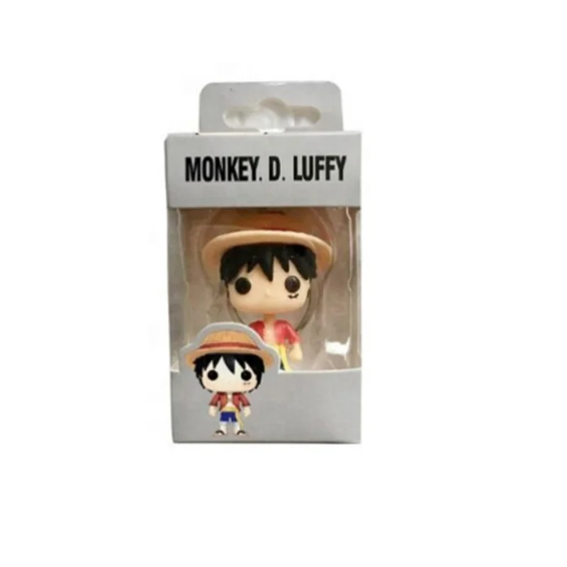 Pop Anime One Pieces Monkey D. Luffy Trafalgar Law Tony Tony Chopper Keychain Action Figures Doll Collectible Model Toy With Box