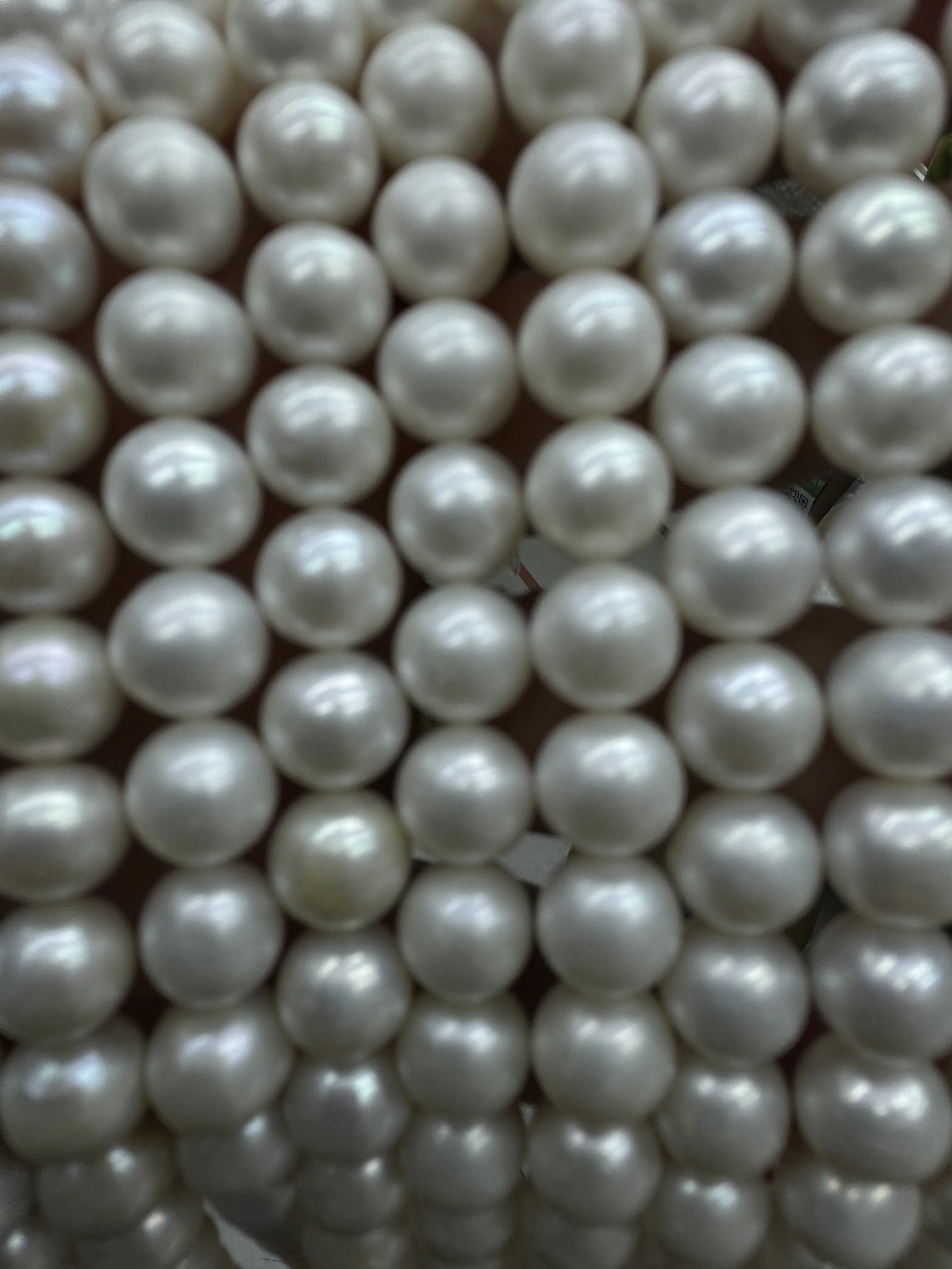 Wholesale 9mm-10mm high quality freshwater round pearl  loose pearl strands for fashion jewelry making