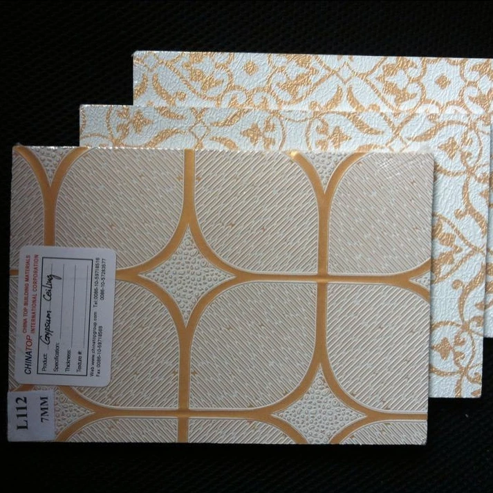 PVC (Vinyl) Gypsum Ceiling Board, PVC (Vinyl) Gypsum Ceiling Tiles with Aluminum Foil Backing