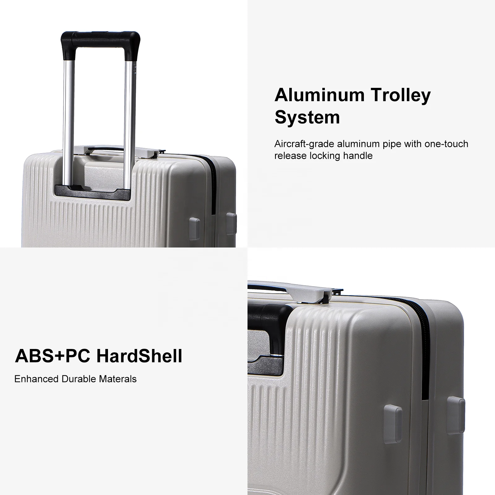 New Designer Koffer Hard Shell ABS PC Trolley Hand Suitcase Luggage Travel Bags