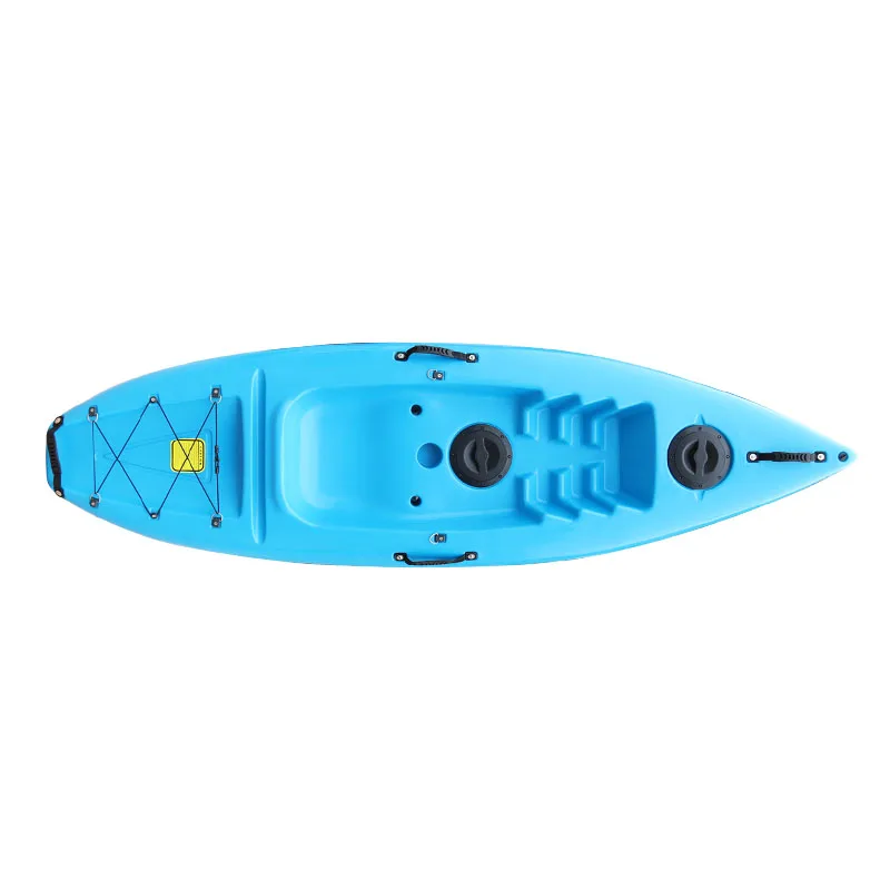 Beyoung single seat kayak cheap for sale 8ft6 one person sit on top plastic fishing canoe/kayak