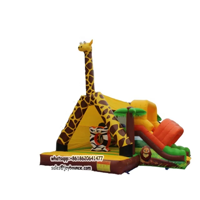 cute giraffe commercial jumping castles sale inflatable trampoline castles
