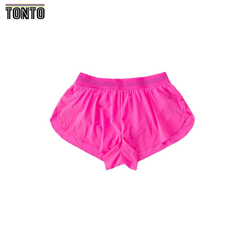 Zero resistance marathon three-point running shorts for men and women training fast drying loose light proof fitness pants