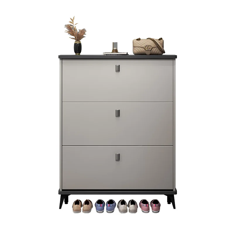 Wholesale Luxury foldable Shoe Rack Storage Organizer Home Furniture Wooden storage Shoe Cabinet for Living Room