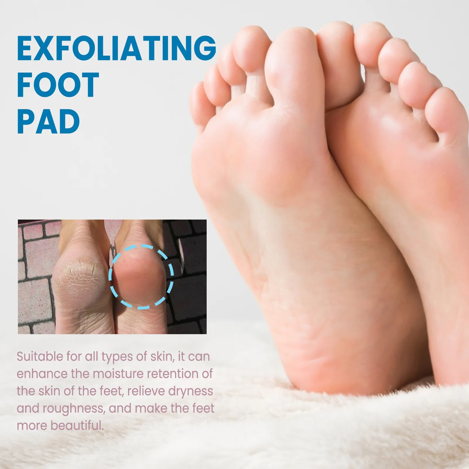 Foot Peel Mask Skin Exfoliating Foot Masks Dead Skin Remover Exfoliating Foot Masks for Dry, Cracked Feet