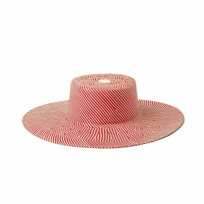 Ladies summer pink one piece cheap wholesale straw fedora hat