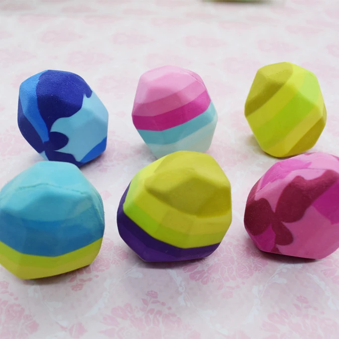 Promotional Events School Supplies Wholesale  Creative Stone-Shaped TPR Erasers