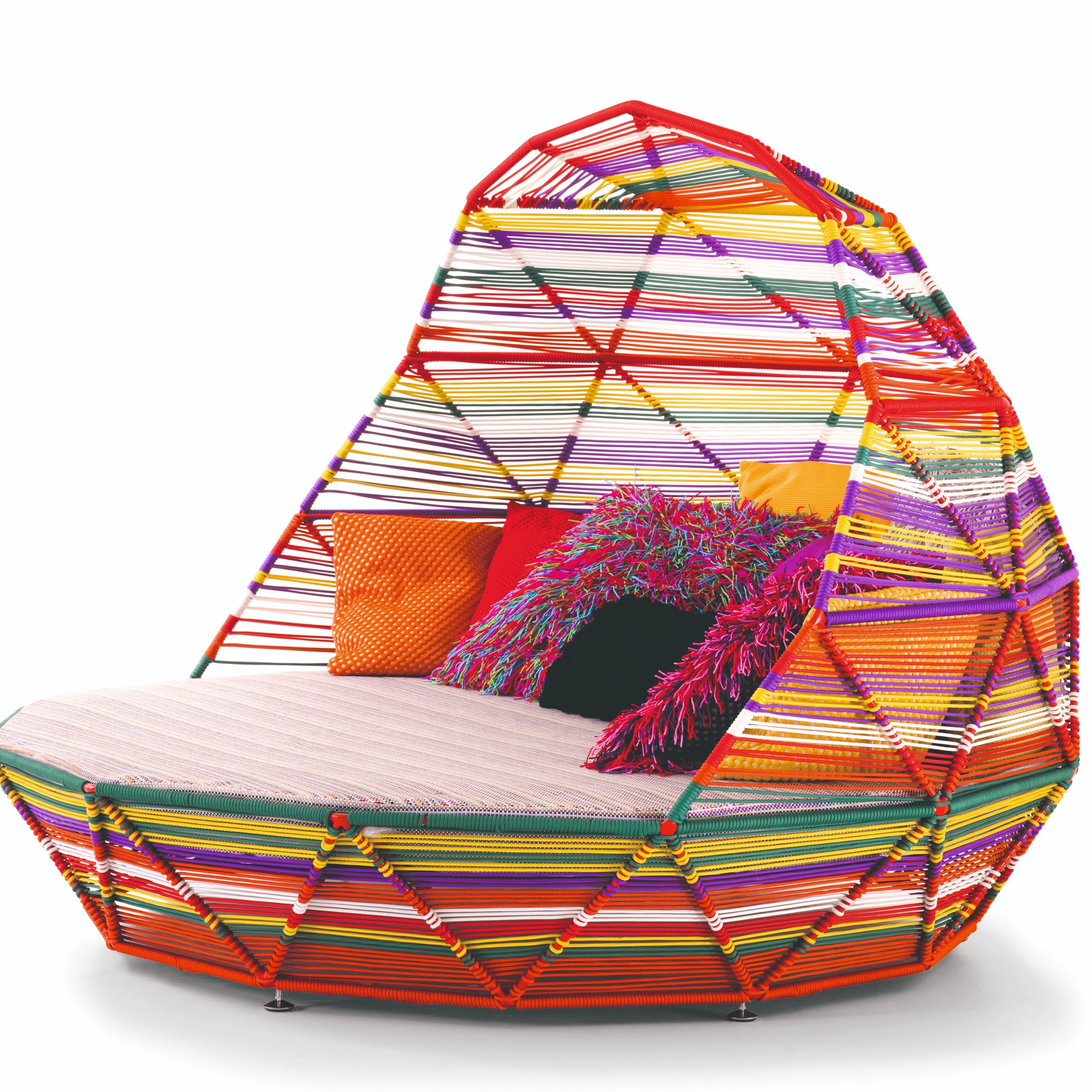 Factory direct sale high quality pools swimming outdoor rope sun lounge rope sun bed outdoor