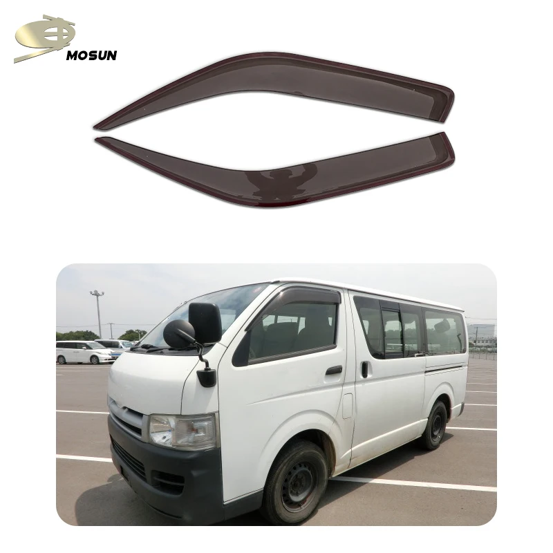 MOSUN Window Visor for TOYOTA HIACE 2004-2018 Auto Vent Visor weather shield Deflector wind breaker Rain Guard