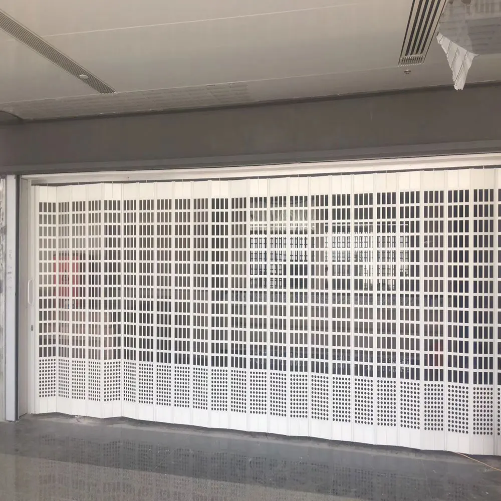 Transparent polycarbonate aluminum alloy sliding double folding door/aluminum folding door