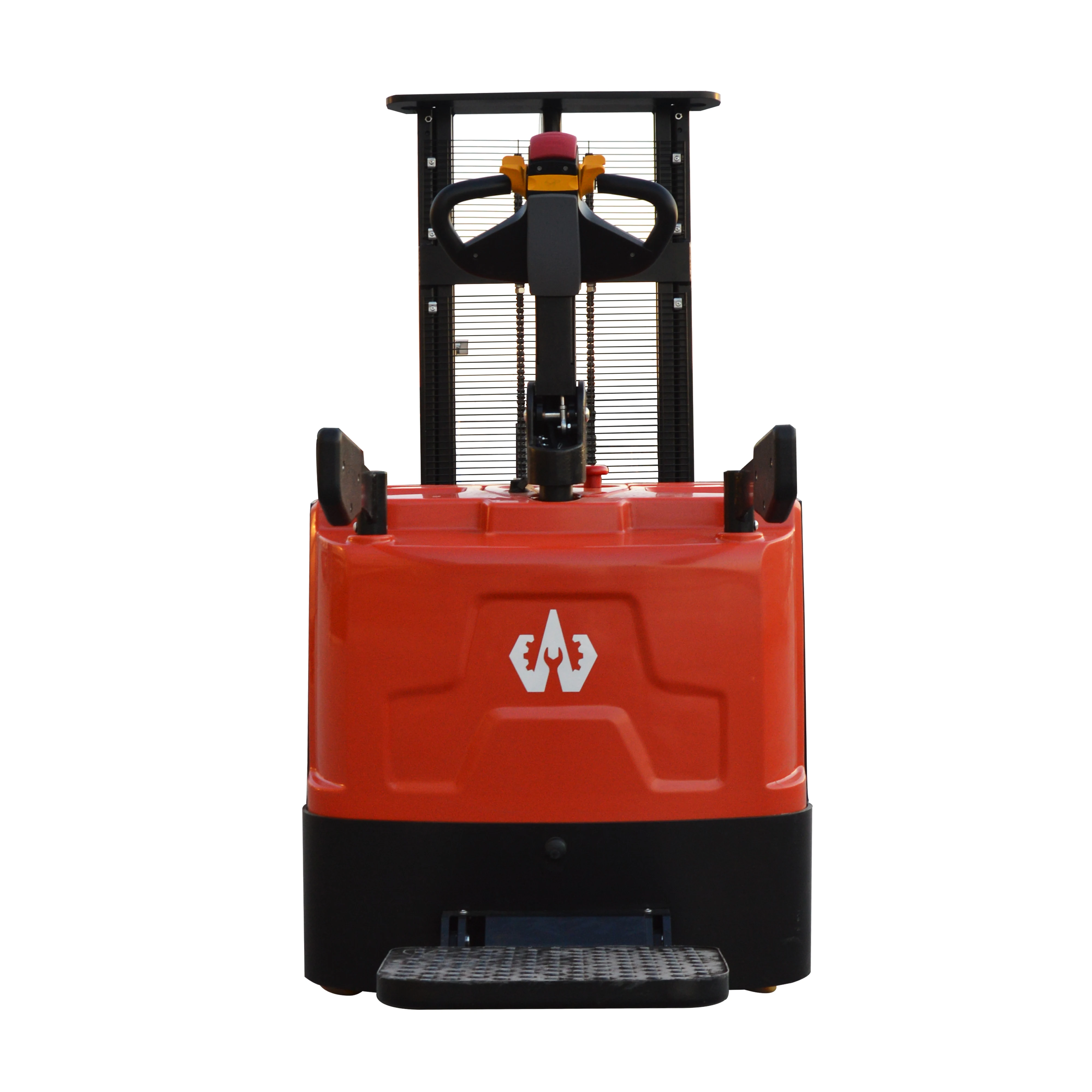 1t 1.5t stand-on driving full electric stacker forklift Counter balanced lift trucks