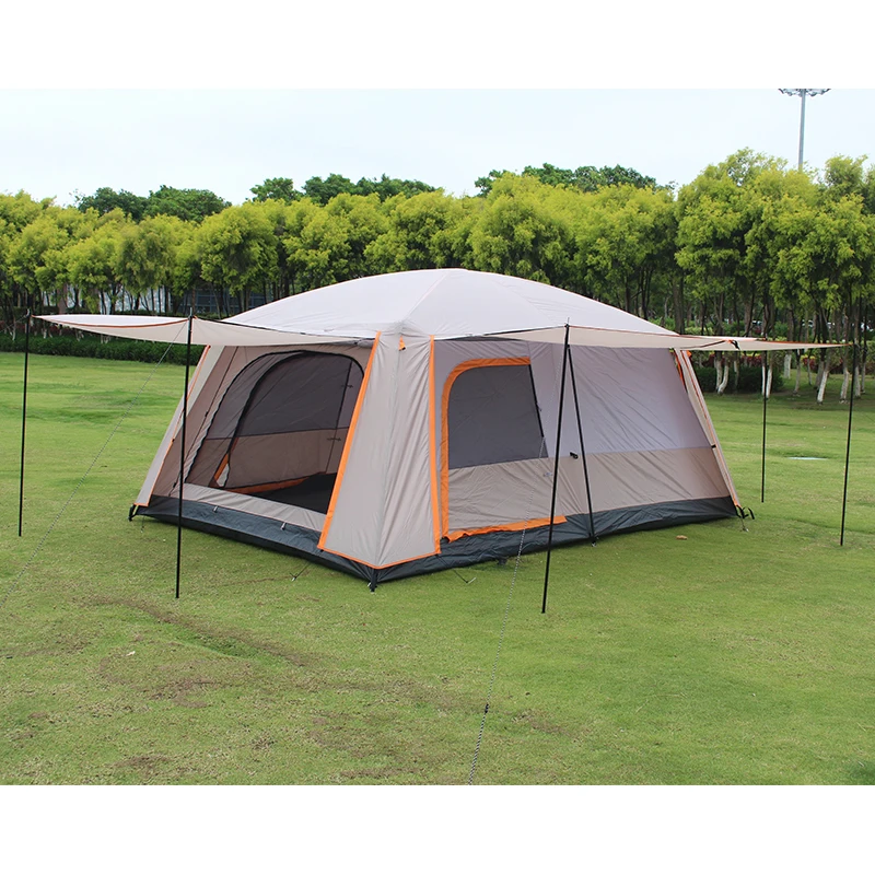 Glamping 4 seasons camping tents wholesale 4 persons waterproof outdoor large camping tent with rooms